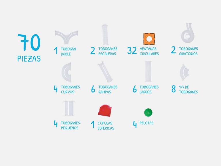 Imanix Tobogán 70 Piezas Magnéticas