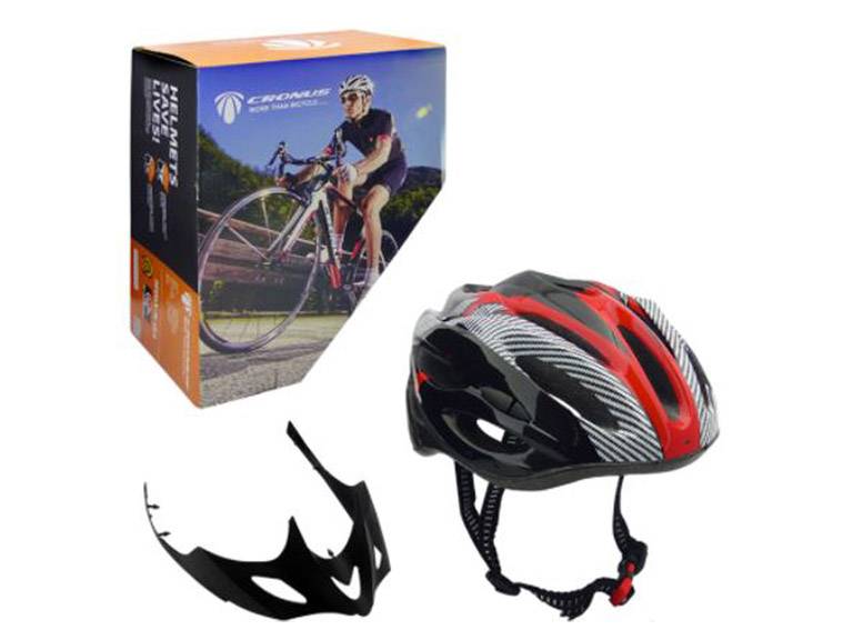 Casco Bicicleta Profesional Full Seguridad Rojo Importclick