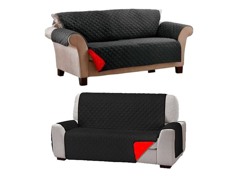 Funda Cobertor Protector Sofá Sillón 3 Cuerpos Negro Importclick