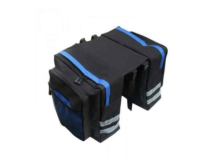 Bolso Bicicleta Organizador tela 70x30x12 cm azul Importclick