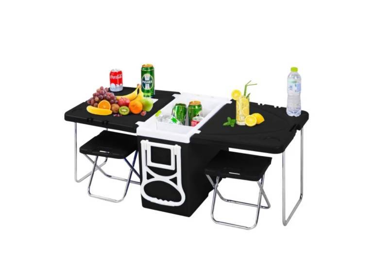 Mesa Cooler 28 L Camping Sillas 2 en 1 Importclick