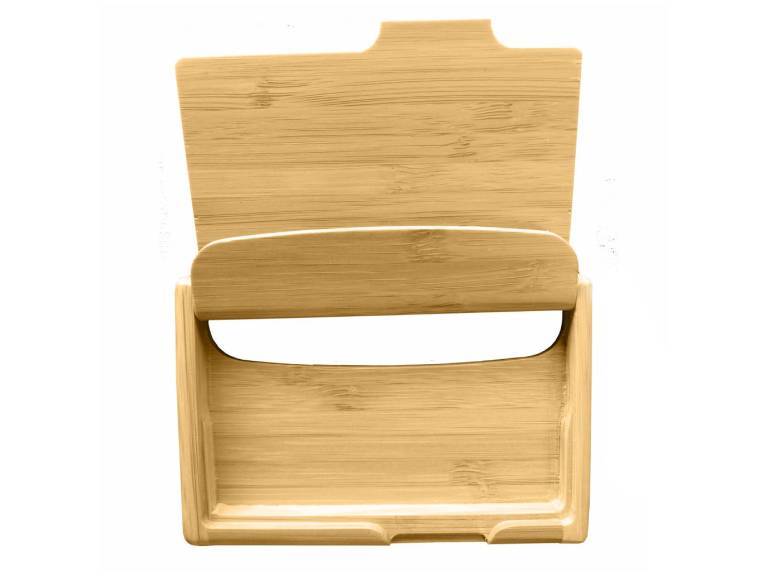 Tarjetero De Bambú Para Oficina Ecológico Importclick