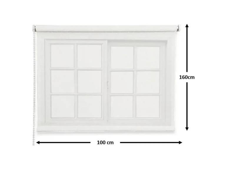Cortina Roller Rustica Deluxe 100x160 cm Importclick