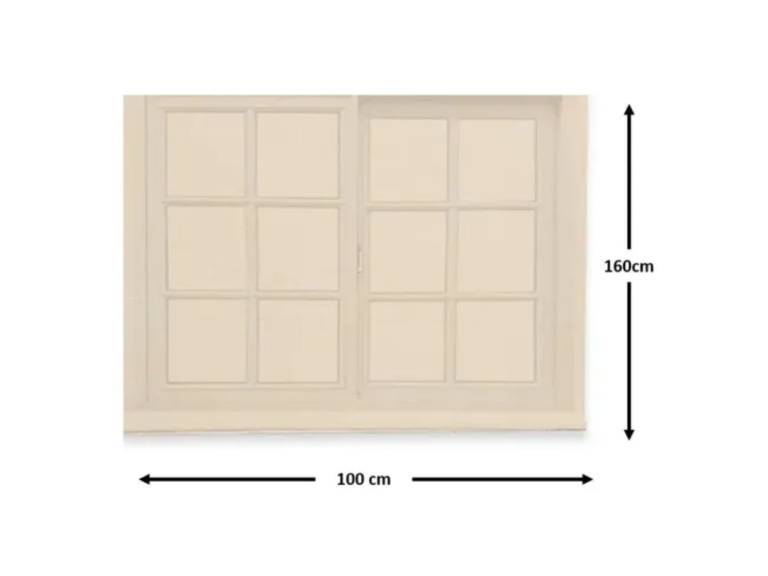 Cortina Roller Rustica Deluxe 100x160 cm Beige Importclick