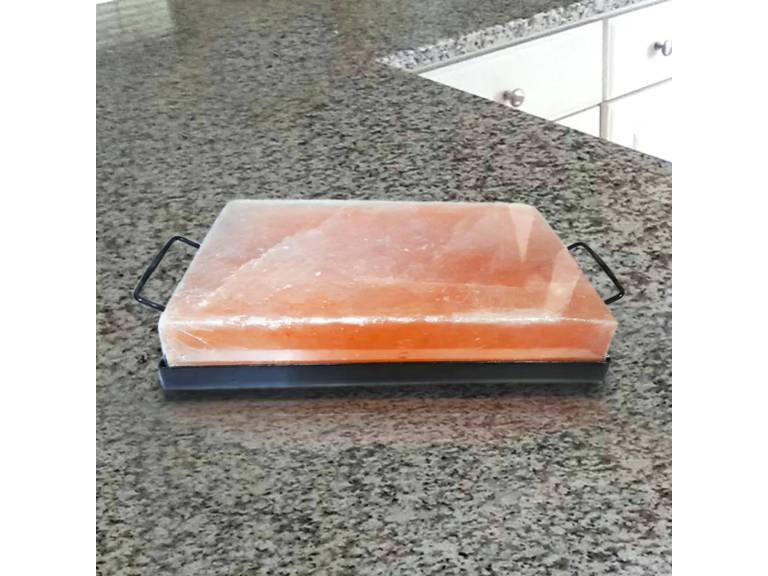 Tabla Sal Himalaya con Soporte Metal Importclick