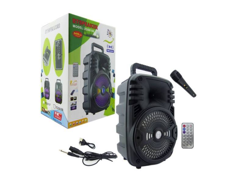 Parlante Karaoke Bluetooth con micrófono control remoto Importclick