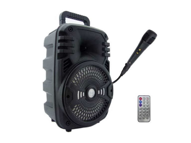 Parlante Karaoke Bluetooth con micrófono control remoto Importclick