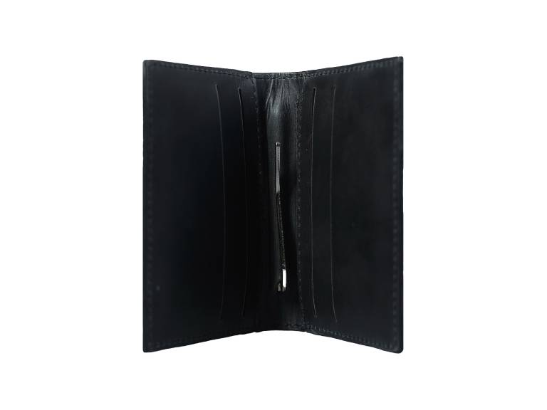 Tarjetero Portabilletes 100% cuero Natural genuino