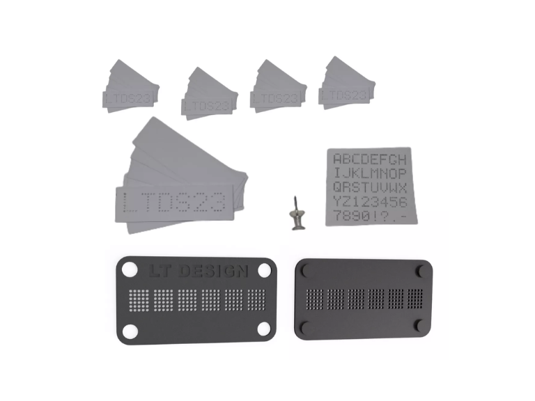 Kit Grabado Patente Automóvil 120 Stickers Importclick