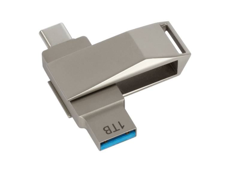USB Pendrive OTG USB Type C de 1TB Plateado