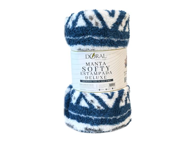 Manta Softy Estampada Colores Surtidos