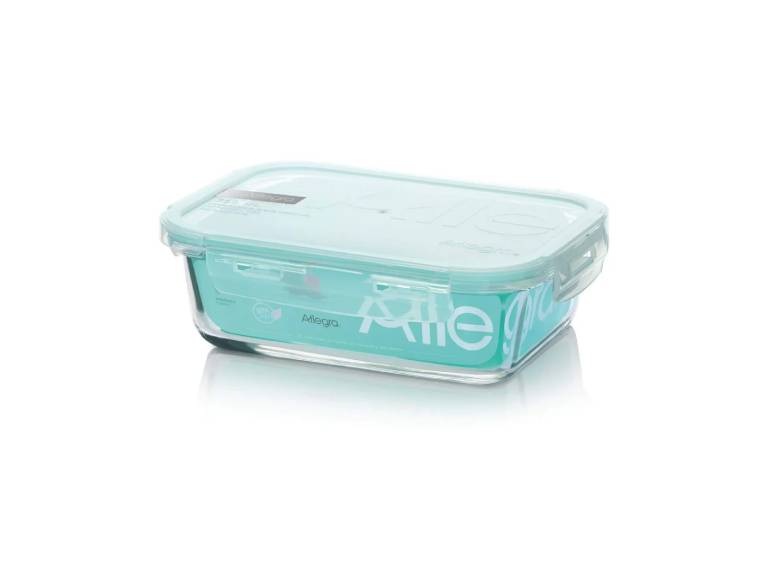 Contenedor Hermético Vidrio Rectangular De 1,5 Litros Allegra