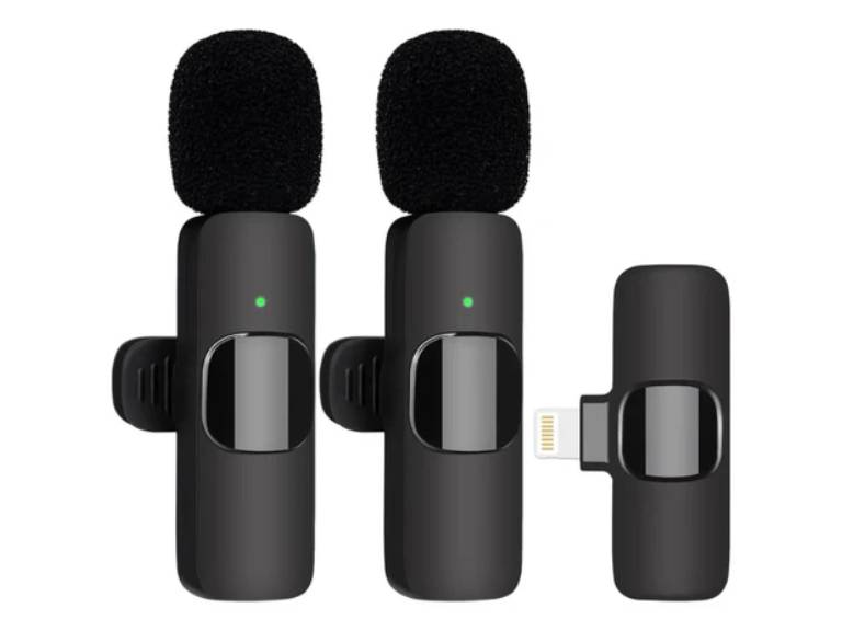 Set 2 Micrófonos Inalámbricos Solapa Lavalier Android Tipo C