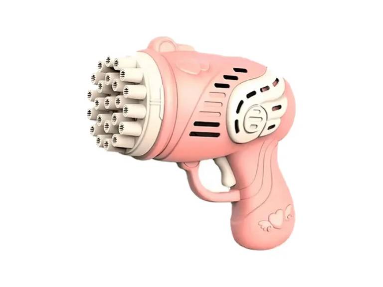 Pistola Lanza Burbuja Infantil Rosado