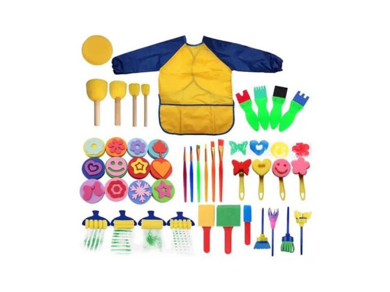 Kit Arte 43 Piezas Pintar Esponjas