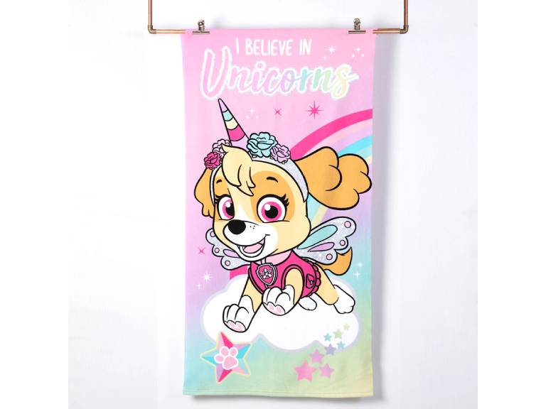 Toalla Playa con Bolso Paw Patrol Unicornio