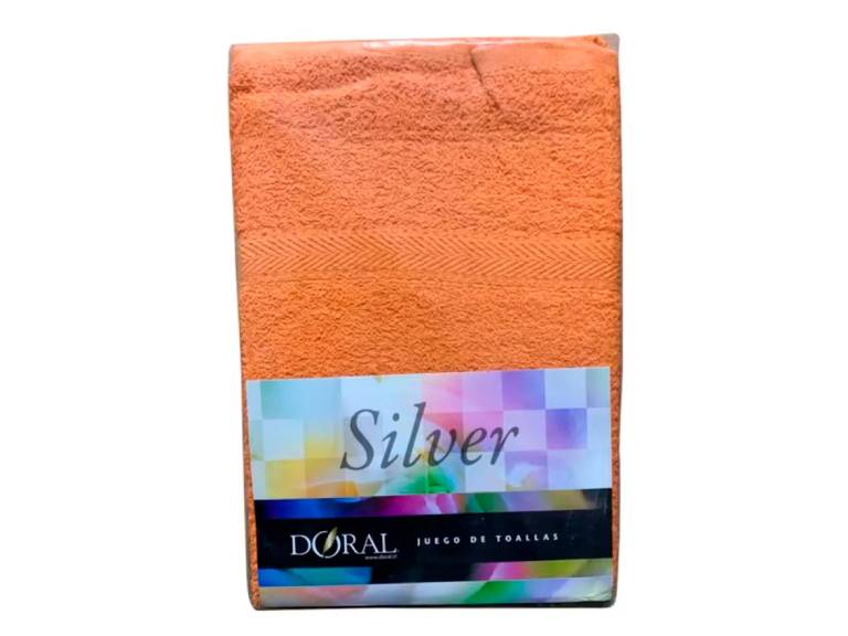 Juego toallas silver Doral Naranja