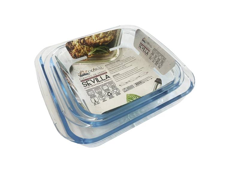 Set 3 Fuentes Cuadrados Sevilla Doral 