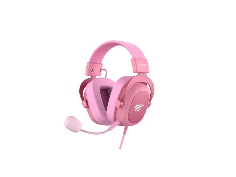 Audifono Gaming Headphone Microfono Havit Rosa
