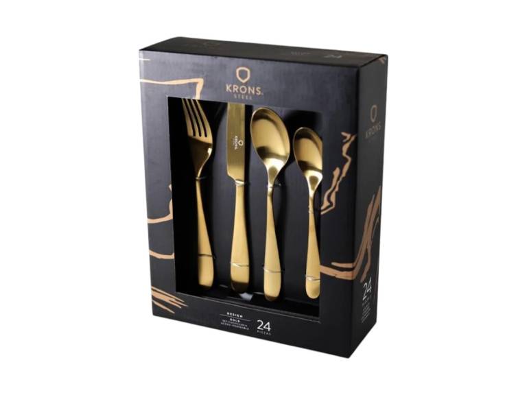 Set Cuchillería Gold 24 Piezas Krons
