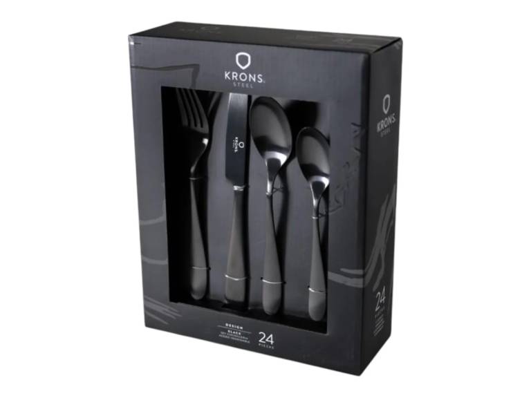 Set Cuchillería Black 24 Piezas Krons