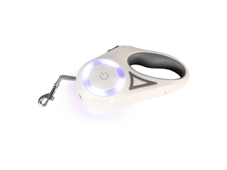 Correa extensible de 3mts para mascota con linternas LED