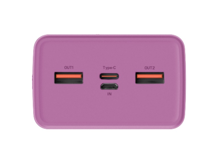 Batería Externa Power Bank 30000 Mah 22.5W Rosada