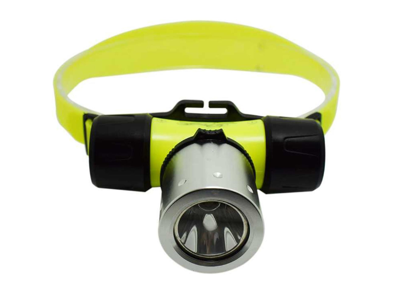 Linterna Frontal Profesional Buceo Verde