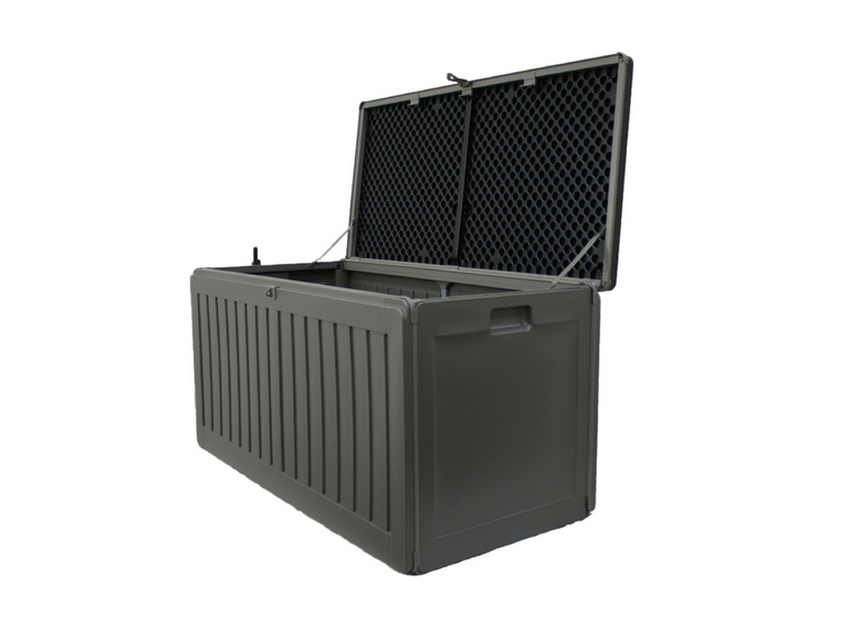 Baúl Bodega Multiuso Exterior Jardín 270 L Negro