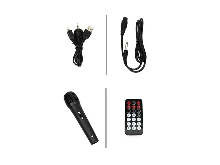 Parlante Bluetooth Karaoke Inalambrico 10 Watt Blanco