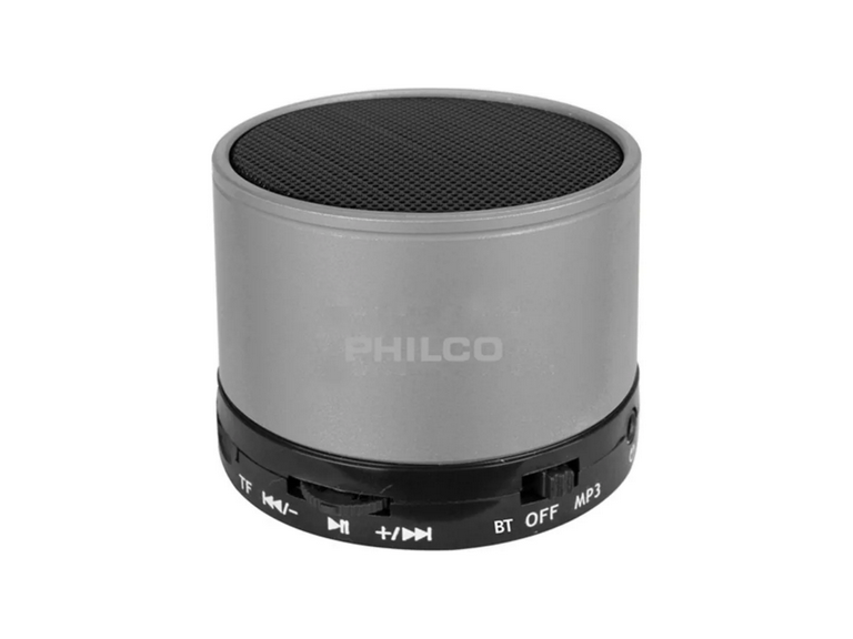 Parlante Mini Bluetooth Portátil Philco 3 Watt Plateado