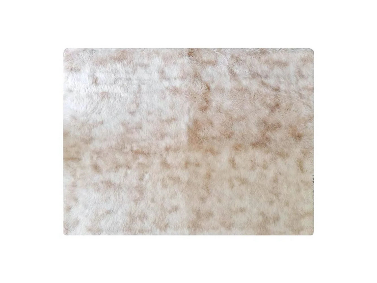 Alfombra Peluda Super Suave 2x1.8 MTS Beige