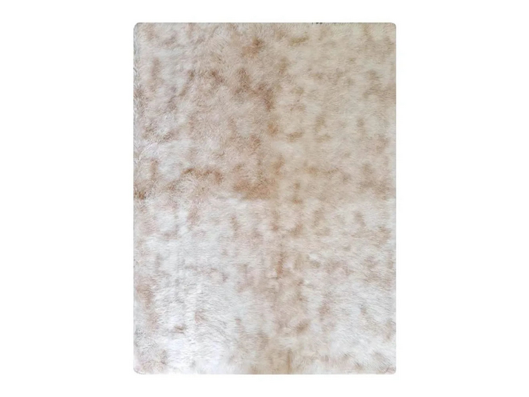 Alfombra Peluda Super Suave 2x1.8 MTS Beige
