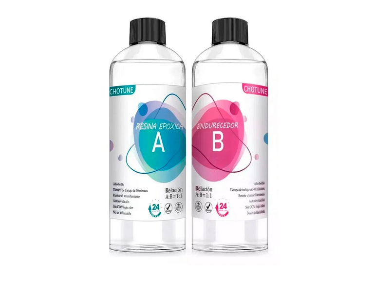 Resina Epóxina Cristal Accesorios 1000 ML