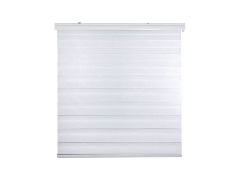 Cortina Roller Dúo Zebra Blanco 140x200