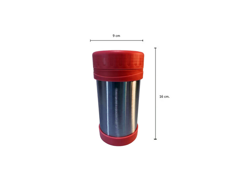 Termo Comida Acero Inoxidable 500 ML Rojo