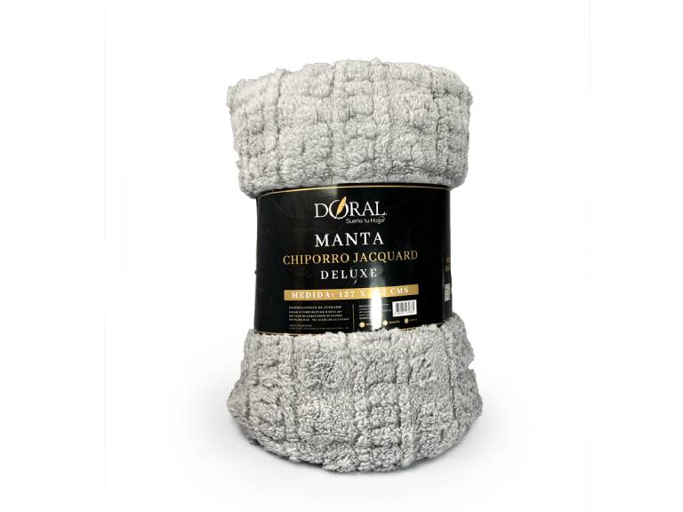 Manta Chiporro Jacquard Deluxe Colores Surtidos
