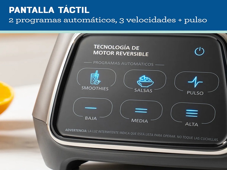 Licuadora pantalla táctil vaso oster